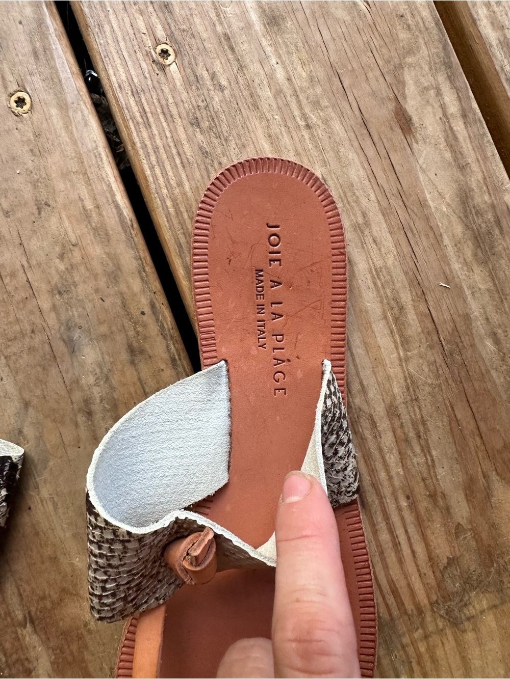 Joie A La Plage leather thong sandals - Picture 3 of 4